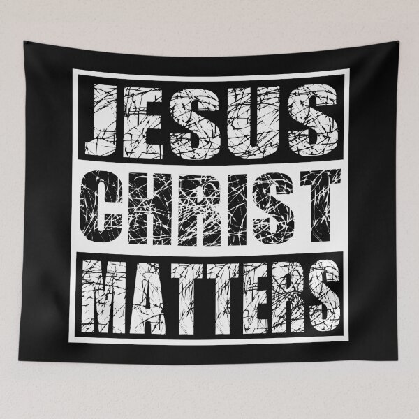 Item preview, Jesus Christ Matters Scratched Design designed and sold by suchfaith.