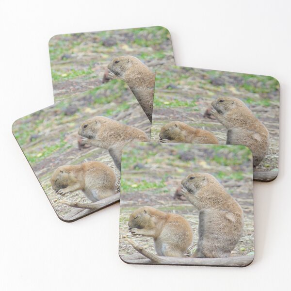 Item preview, Mother and Baby Prairie Dogs Eating designed and sold by GillyMc.