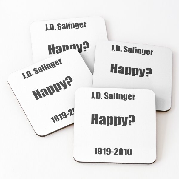 Item preview, J.D. Salinger Is Happy designed and sold by Merry Blacksmith.