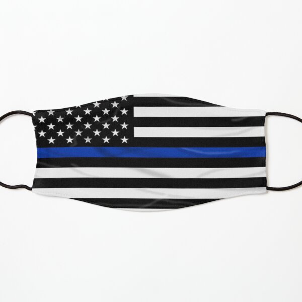 LAW ENFORCEMENT BLUE LINE FLAG Kids Mask
