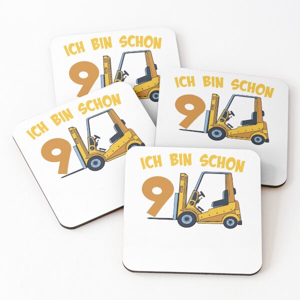 Item preview, Forklift truck 9th birthday 9 year old child designed and sold by honksunited.