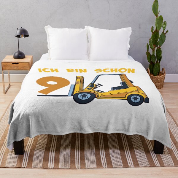 Item preview, Forklift truck 9th birthday 9 year old child designed and sold by honksunited.