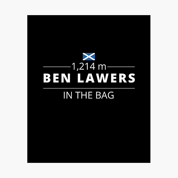 Item preview, Ben Lawers - Munro Bagger Scottish Munro in the Bag designed and sold by MadPanda.