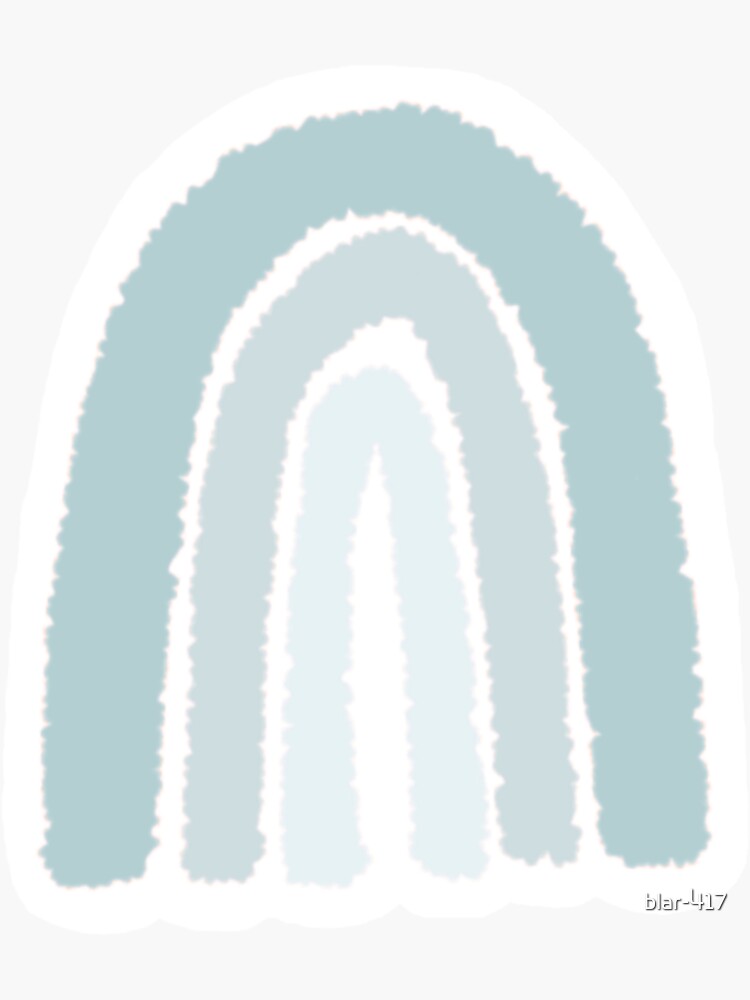 "pastel blue rainbow" Sticker for Sale by blar417 Redbubble