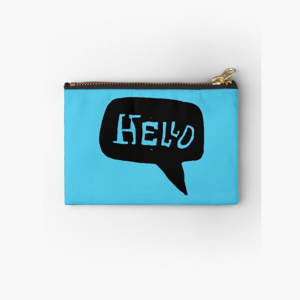 Item preview, Blue Hello Speech Bubble designed and sold by Textography1.
