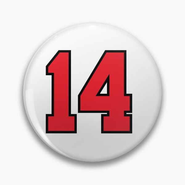 Item preview, 14 Sports Jersey Fourteen Red Number Black designed and sold by infrontofyou.