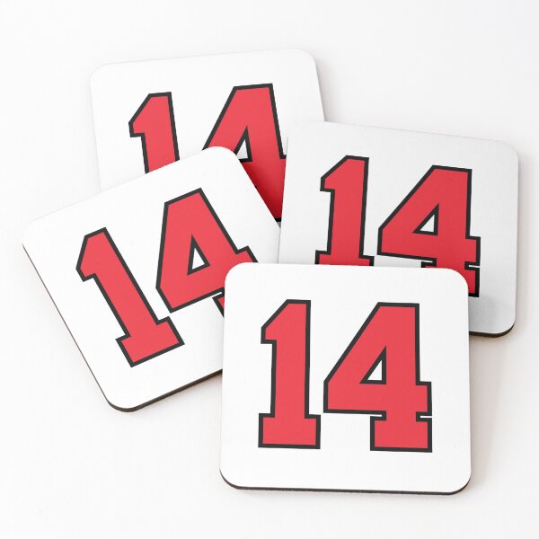 Item preview, 14 Sports Jersey Fourteen Red Number Black designed and sold by infrontofyou.