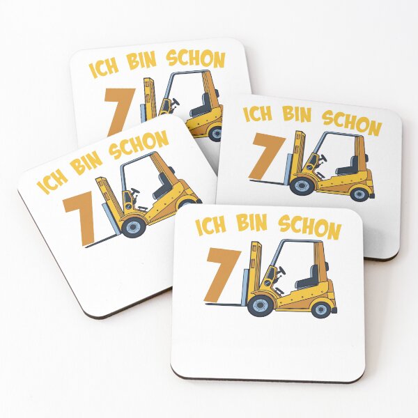 Item preview, Forklift truck 7th birthday 7 year old child designed and sold by honksunited.