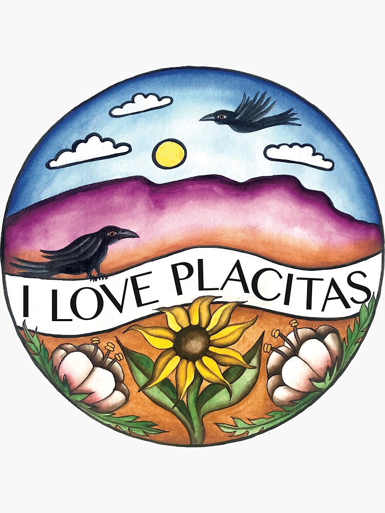 "I Love Placitas" Sticker by jfenicle Redbubble