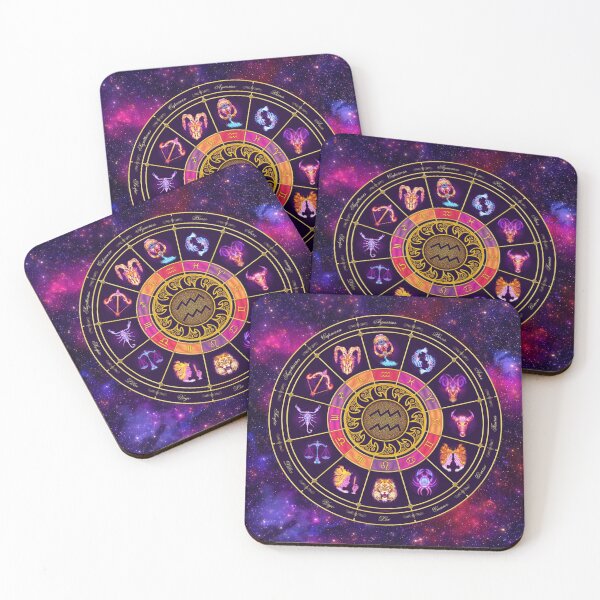 Item preview, Aquarius Zodiac Lightburst - Circle designed and sold by ifourdezign.