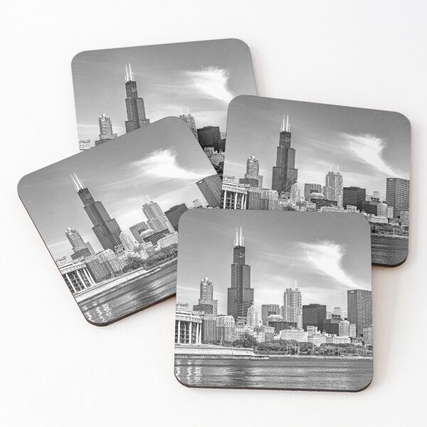 Item preview, Chicago Skyline Panorama Black and White designed and sold by Christopher Arndt.