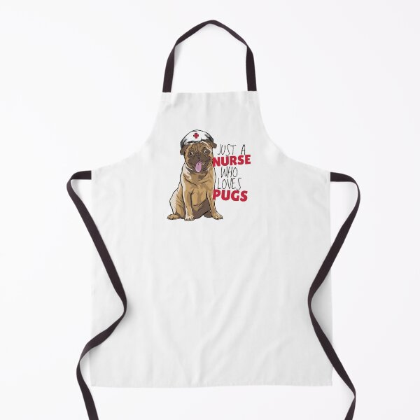 Item preview, Pug Dog - Just A Nurse Who Loves Pugs designed and sold by Cute and Funny Animal Art Designs.