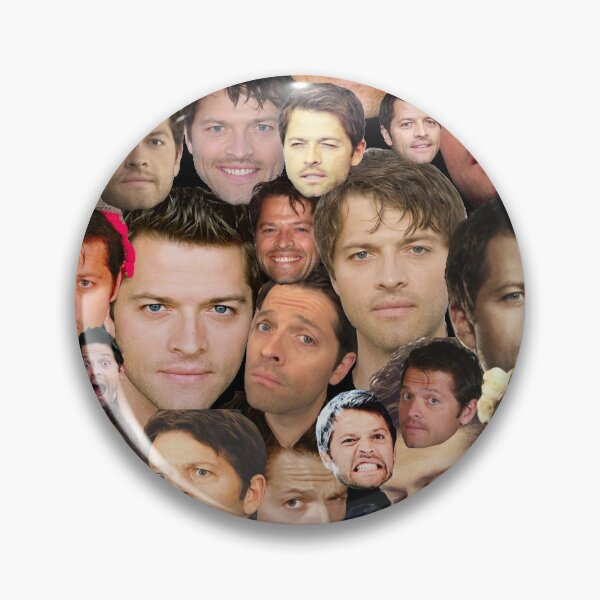 Item preview, The many faces of Misha Collins designed and sold by BrainlessBubble.