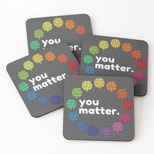Item preview, Dark Gray You Matter.  designed and sold by DrJuliesThings.
