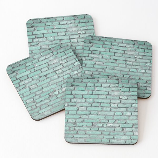 Item preview, green brick wall texture designed and sold by Nikoleta Vukovic.
