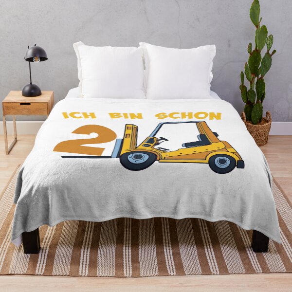 Item preview, Forklift truck for 2nd birthday 2 year old child designed and sold by honksunited.