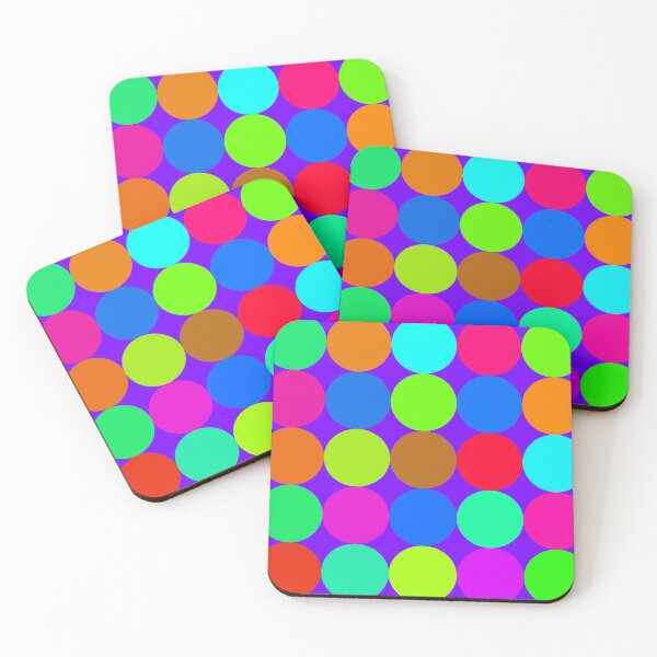 Item preview, retro colorful polka dots  designed and sold by pauloneill-art.