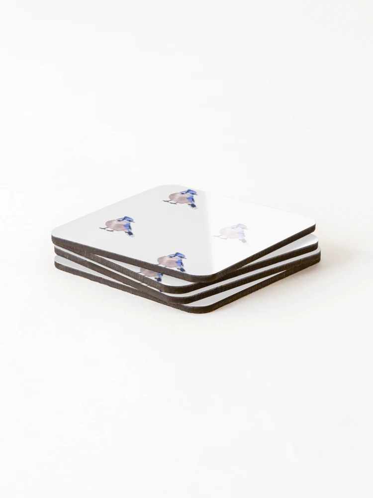 Thumbnail 4 of 5, Coasters (Set of 4), Bluejay designed and sold by DrawingBasic.