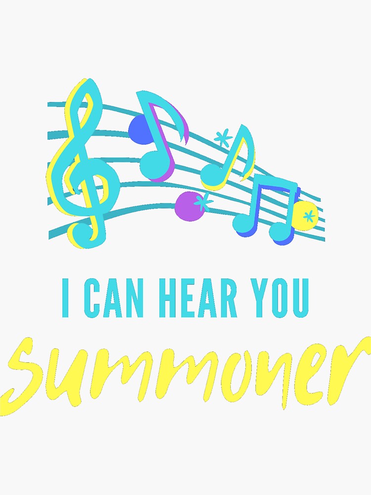 "I Can Hear You Summoner" Sticker for Sale by deathbythresh Redbubble