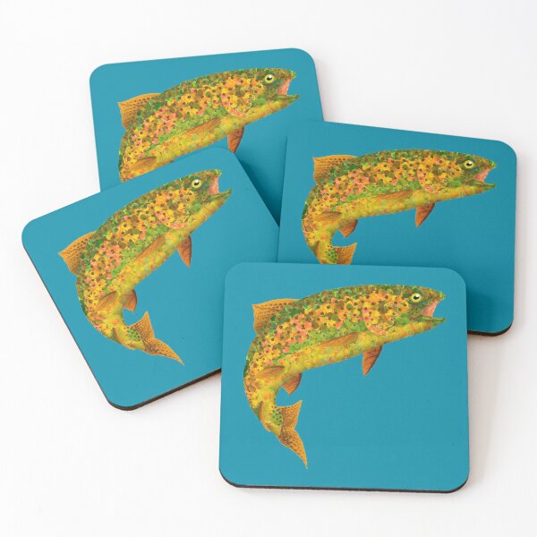 Item preview, Aspen Leaf Rainbow Trout 2 designed and sold by GobaFineArts.