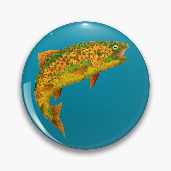 Item preview, Aspen Leaf Rainbow Trout 2 designed and sold by GobaFineArts.