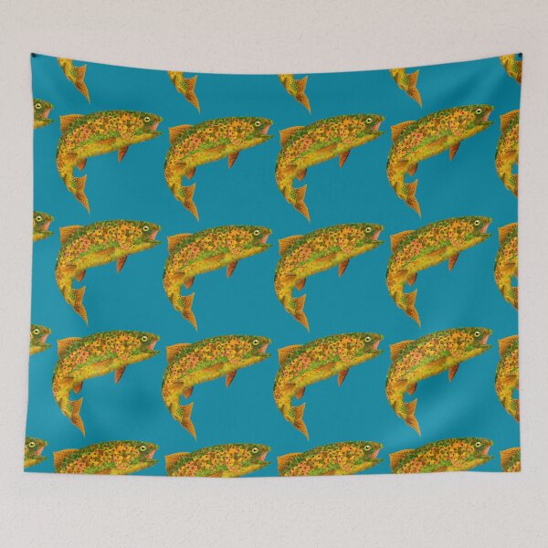 Item preview, Aspen Leaf Rainbow Trout 2 designed and sold by GobaFineArts.