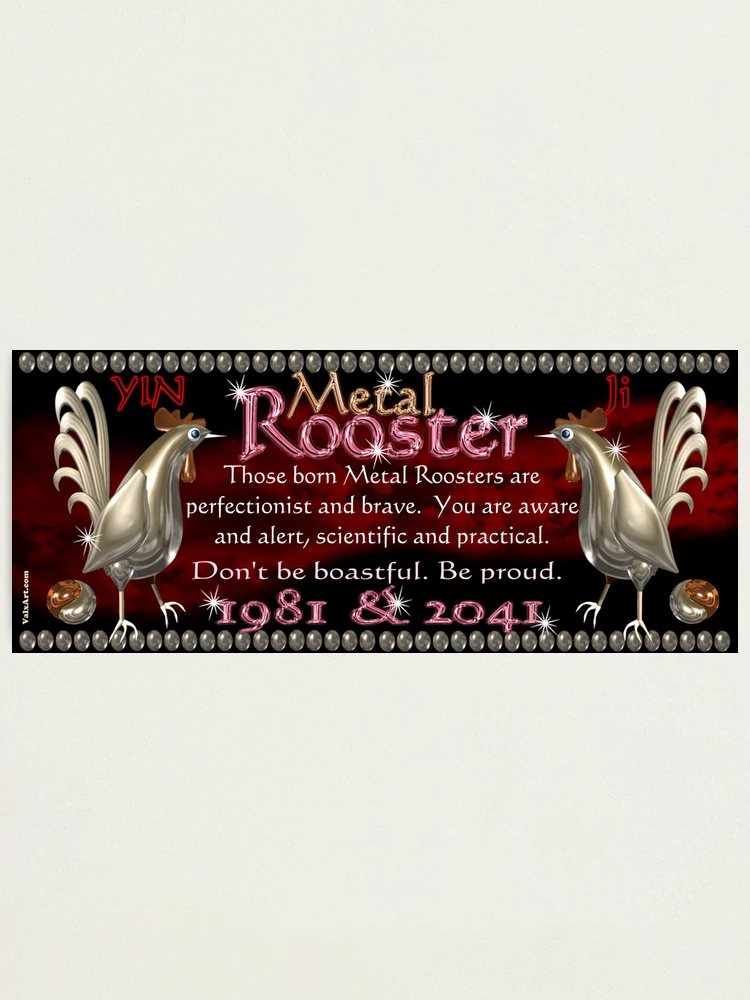 1981 2041 Chinese zodiac Metal Rooster | Photographic Print