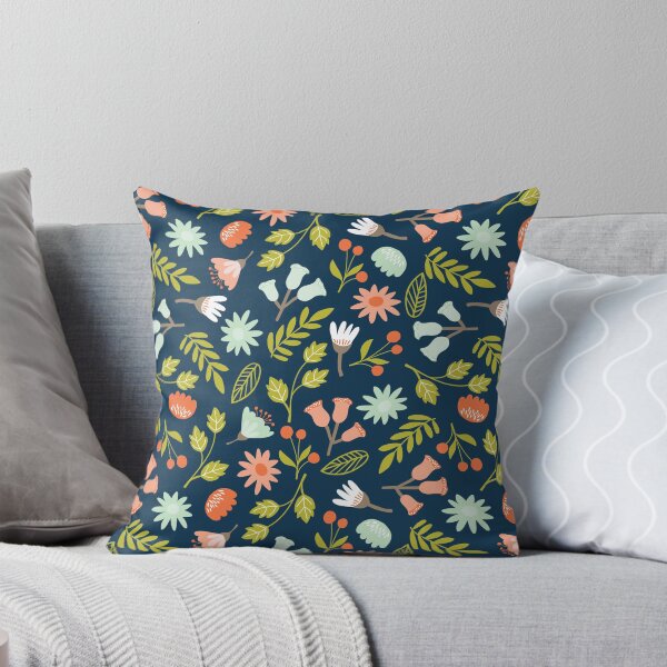 Item preview, Orange and Green Floral Pattern designed and sold by SamuraiKate.
