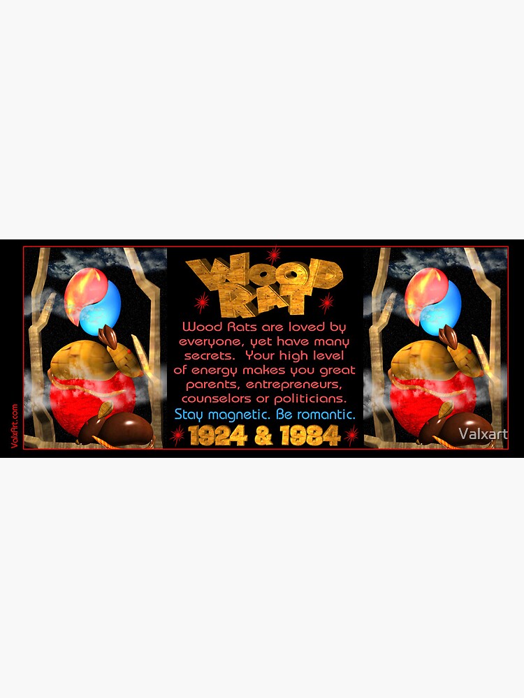 "Chinese zodiac Wood Rat 1924 1984 2044 by " Framed Art