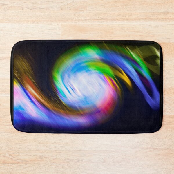 Item preview, colorful abstract spiral on black background designed and sold by Nikoleta Vukovic.
