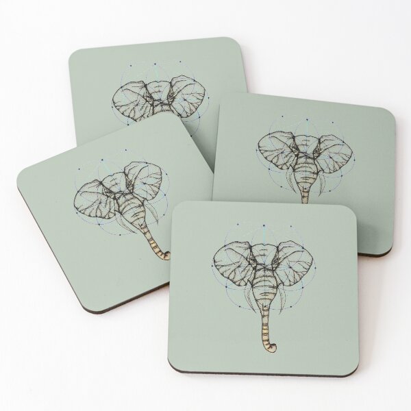 Item preview, Elephant Sacred Geometry designed and sold by cocodesigns.