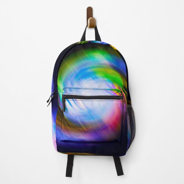 Item preview, colorful abstract spiral on black background designed and sold by Nikoleta Vukovic.