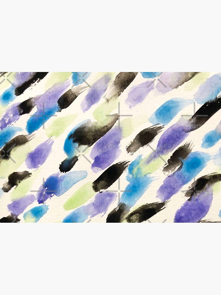 Rain Watercolor - Abstract Art by OneDayArt