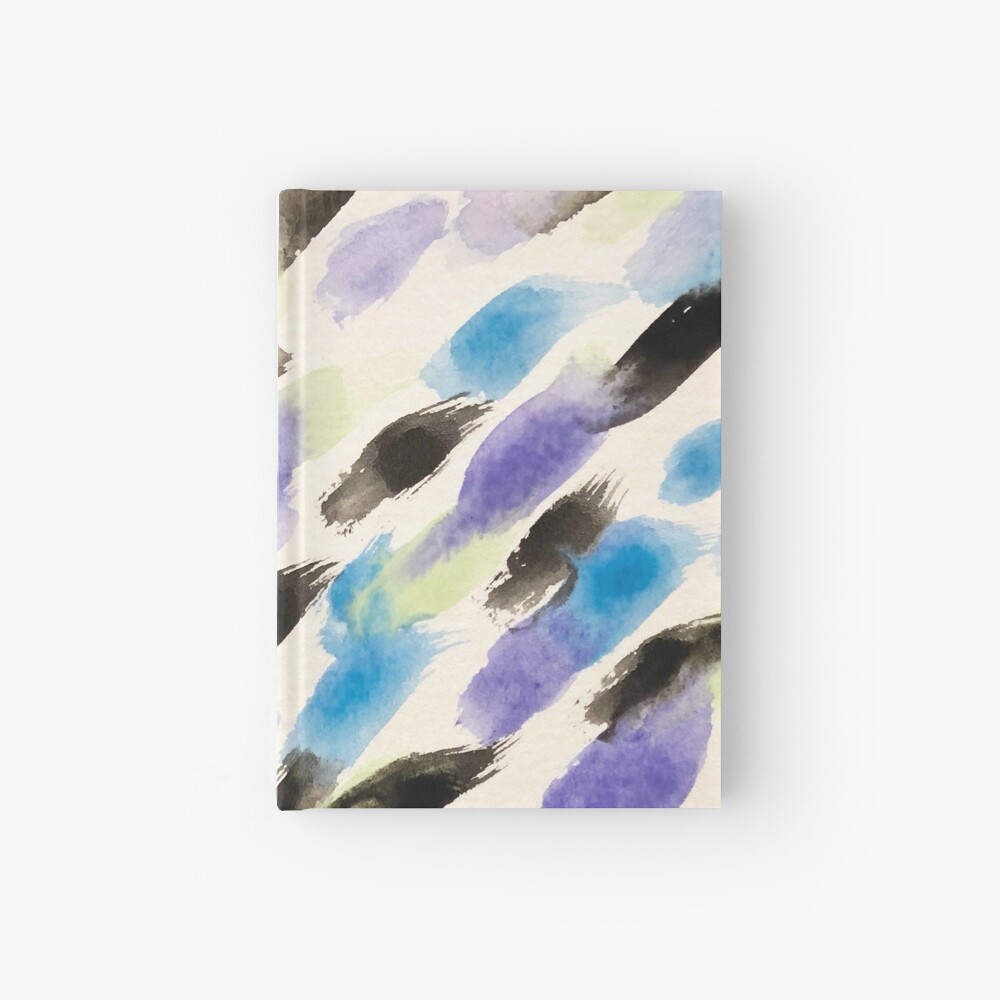 Rain Watercolor - Abstract Art Hardcover Journal