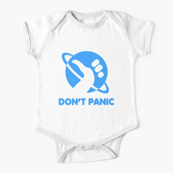 Don't Panic Short Sleeve Baby One-Piece