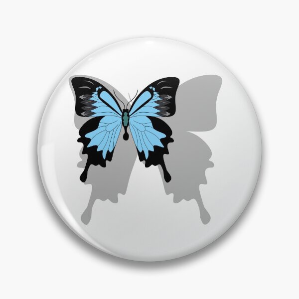 Item preview, Blue Backed Butterfly Flying Over Its Shadow designed and sold by grounds.