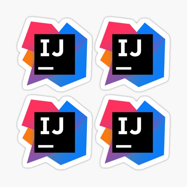IntelliJ Logo x4 Combo Stickers Sticker