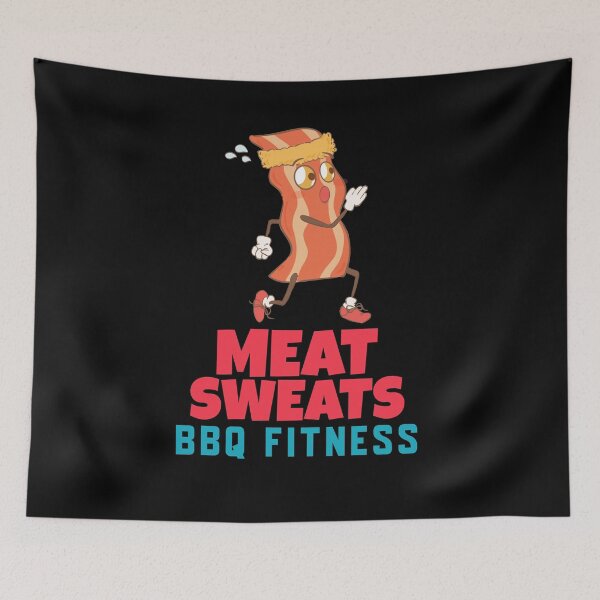 Item preview, Meat Sweats BBQ Fitness designed and sold by AndApArt.
