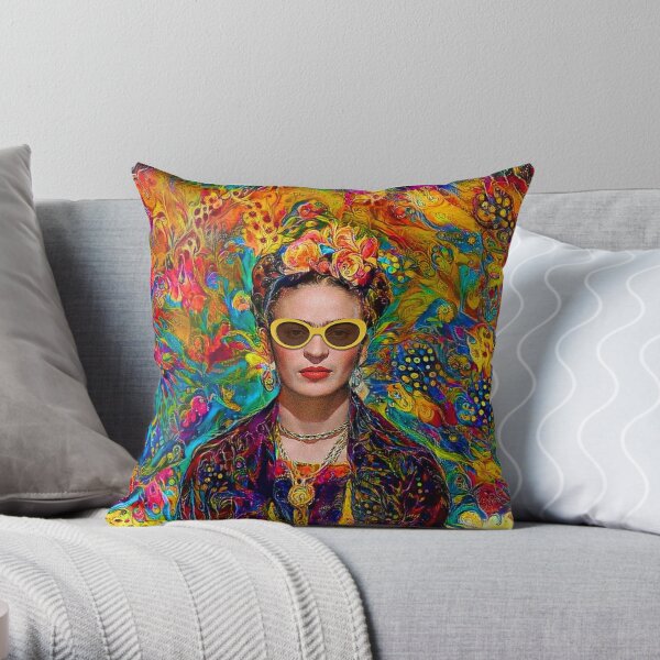 Sunglasses Frida Throw Pillow