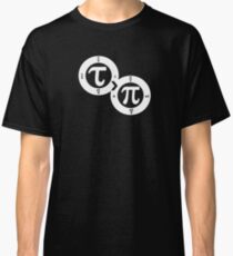 Tau vs Pi (dark) Classic T-Shirt