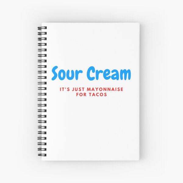 Sour Cream Spiral Notebook