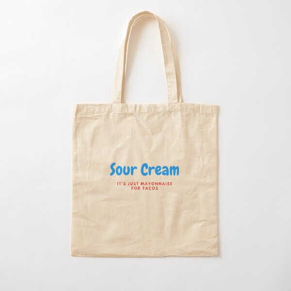Sour Cream Cotton Tote Bag