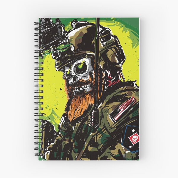 Item preview, Bearded Soldier Skull - American designed and sold by eDigi-Arts.