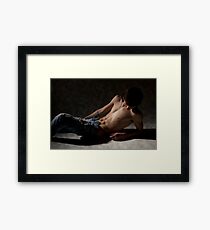 43724 Male Figure Study Framed Print