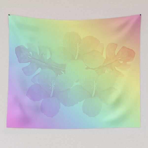 Item preview, Tropical Rainbow Hibiscus Flower designed and sold by hearthearts.