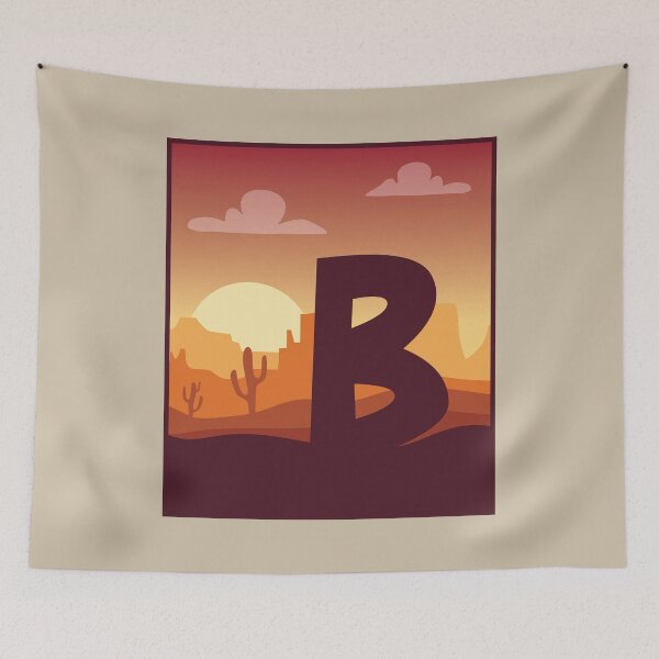 Item preview, Letter B - In The Desert designed and sold by pixelinga.