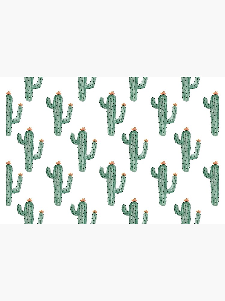 Watercolor Cactus Classic Pattern by JannGirl