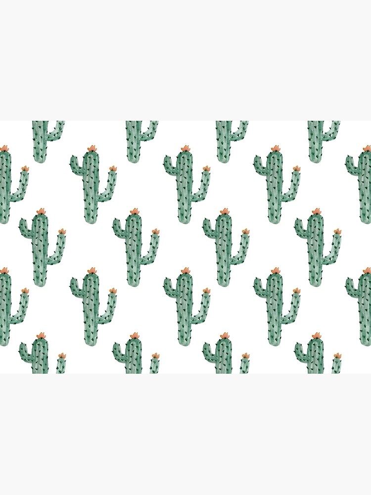 Watercolor Cactus Classic Pattern by JannGirl