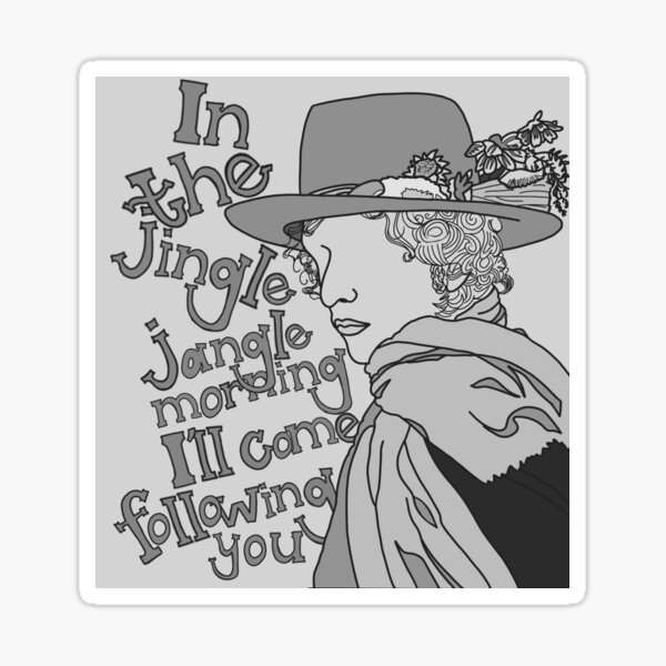 Mr Tambourine Man Stickers Redbubble