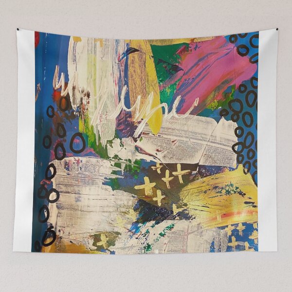 Item preview, Playful Colourful Abstract Painting designed and sold by CheyanneBert.